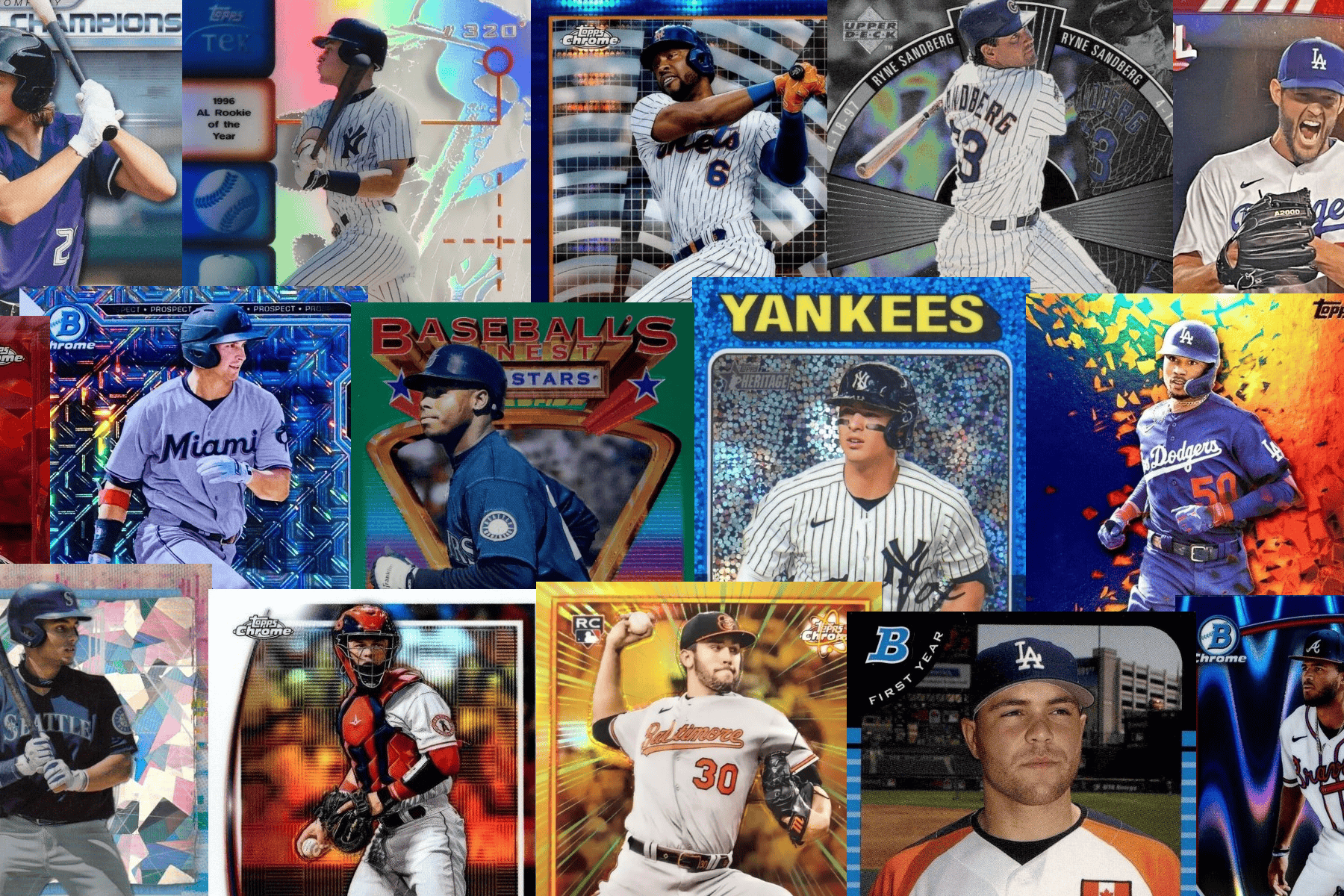 What Are Foil, Chrome & Refractor Baseball Cards?