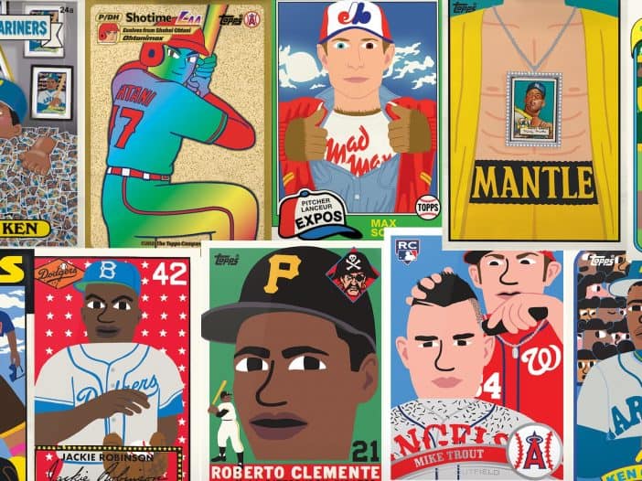 Collection of Keith Shore baseball cards from Topps Project 2020 and Project 70