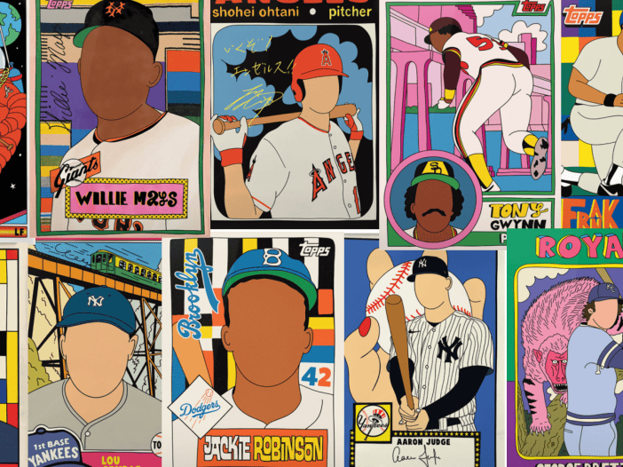 Collection of Project 2020 and Project 70 baseball cards by Fucci