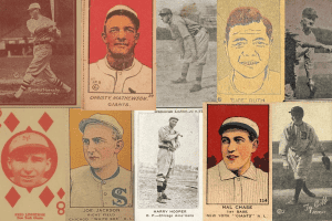 Collection of 1920s and 1930s baseball strip cards