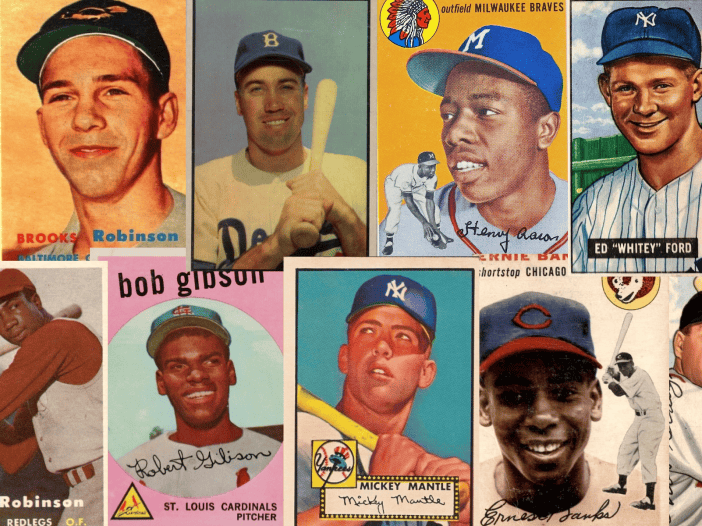 Collection of 1950s baseball cards